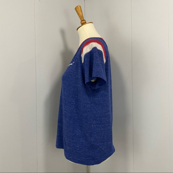 Nike Retro Marled Blue Red Cream Shortsleeved Tee - Picture 3 of 9